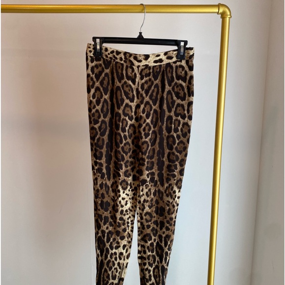Dolce & Gabbana Leopard Pants Size 40 - Picture 1 of 10